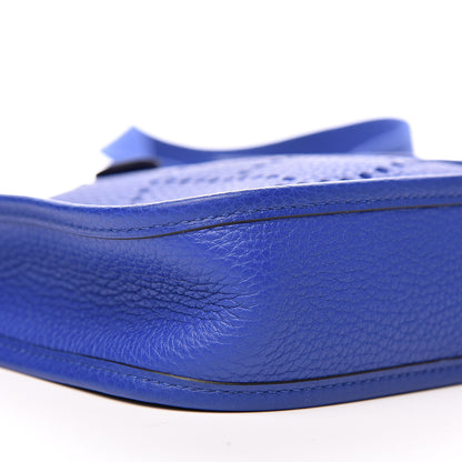 Hermes Taurillon Clemence Evelyne TPM Bleu Electrique 8 of 11