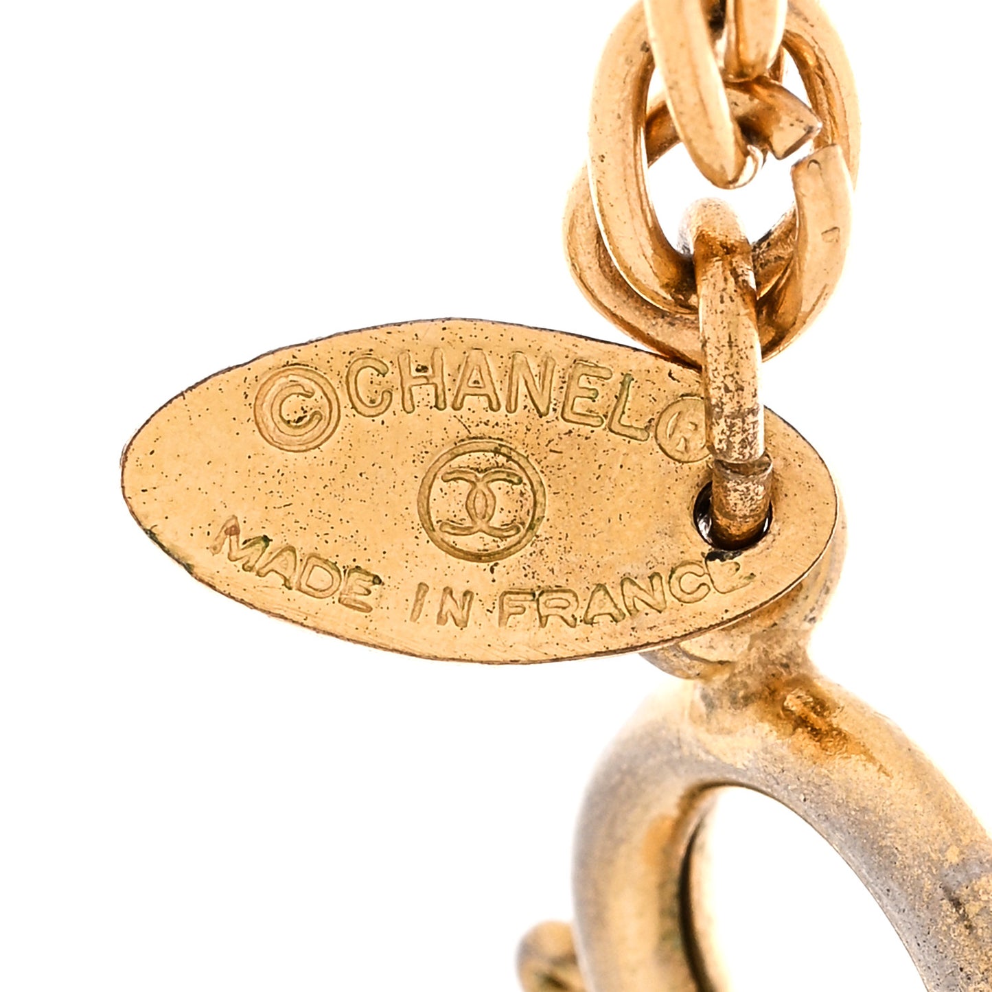 CC Pendant Necklace Gold