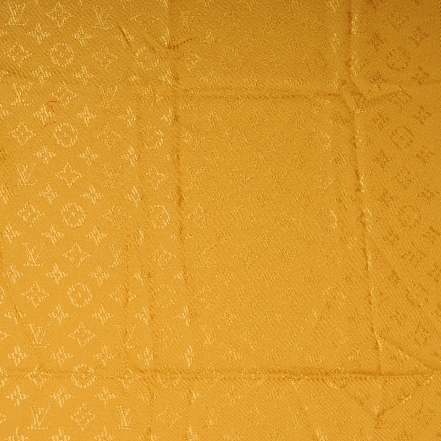 Wool Silk Monogram Shawl Safran