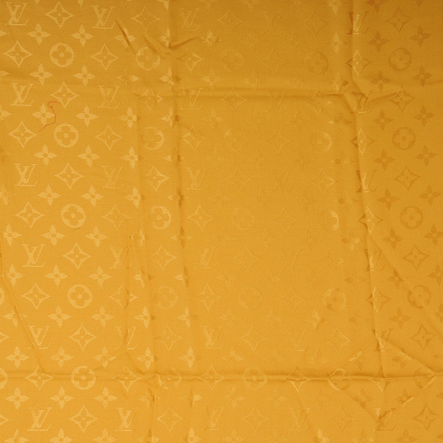 Louis Vuitton Wool Silk Monogram Shawl Safran 1 of 4
