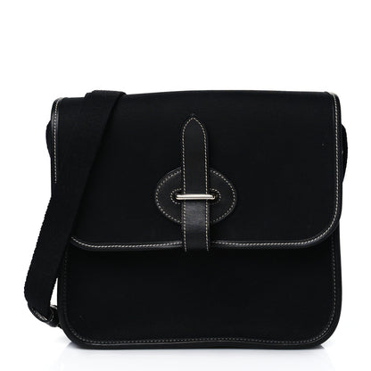 Hermes Toile Officier Mini Buenaventura Messenger Black 1 of 9