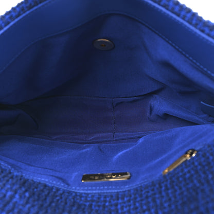 Chanel Tweed Quilted Large Chanel 19 Flap Blue 5 of 10