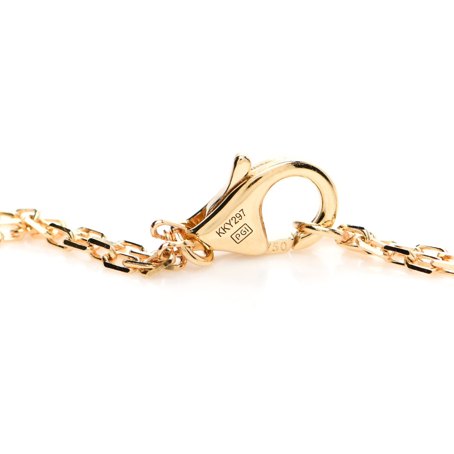 Cartier 18K Yellow Gold 2 Diamond LOVE Necklace 4 of 5