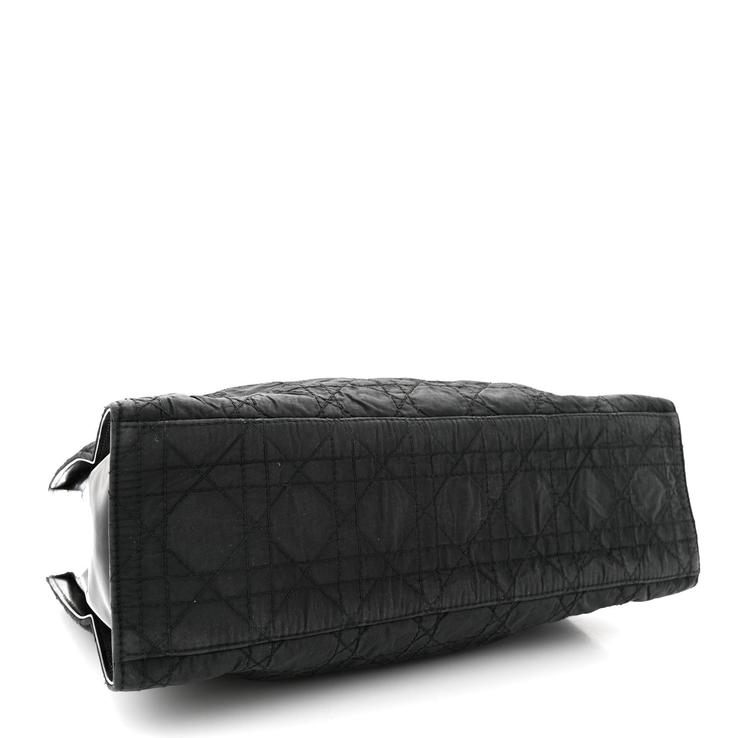 Nylon Cannage Large Tote Black