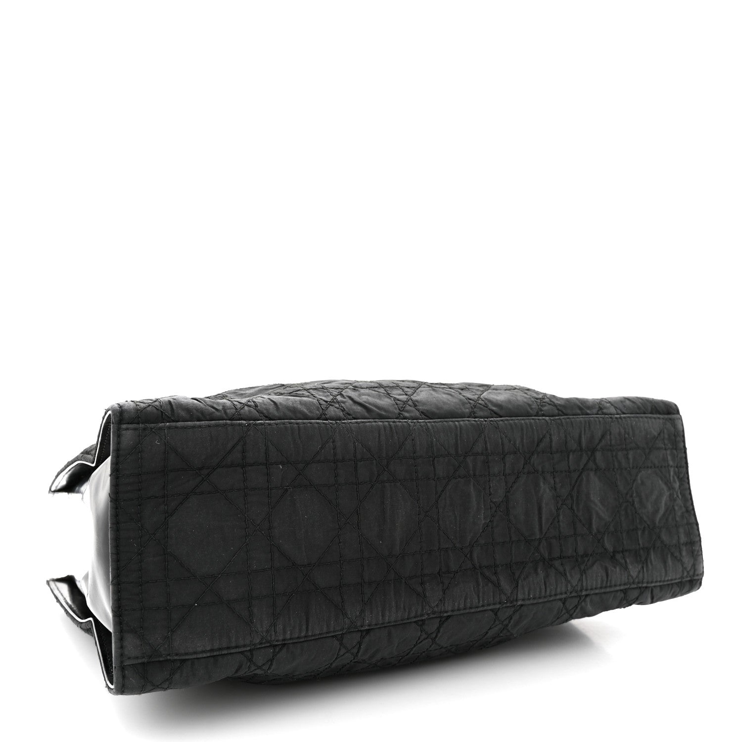 Christian Dior Nylon Cannage Large Tote Black 4 of 16