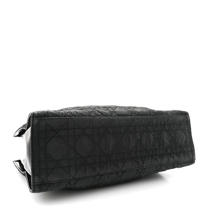 Christian Dior Nylon Cannage Large Tote Black 4 of 16