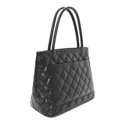 Chanel Caviar Quilted Medallion Tote Black 3 of 10