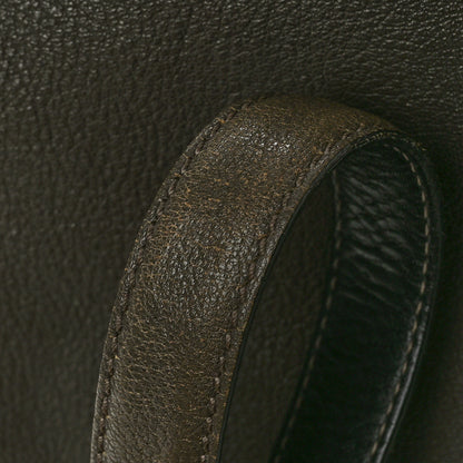 Fendi Goatskin Zucca Large Peekaboo Iconic Satchel Taupe Tobacco Moro 11 of 16