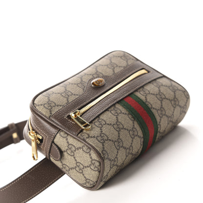 Gucci GG Supreme Monogram Web Small Ophidia Belt Bag 75 30 Dark Brown 4 of 11