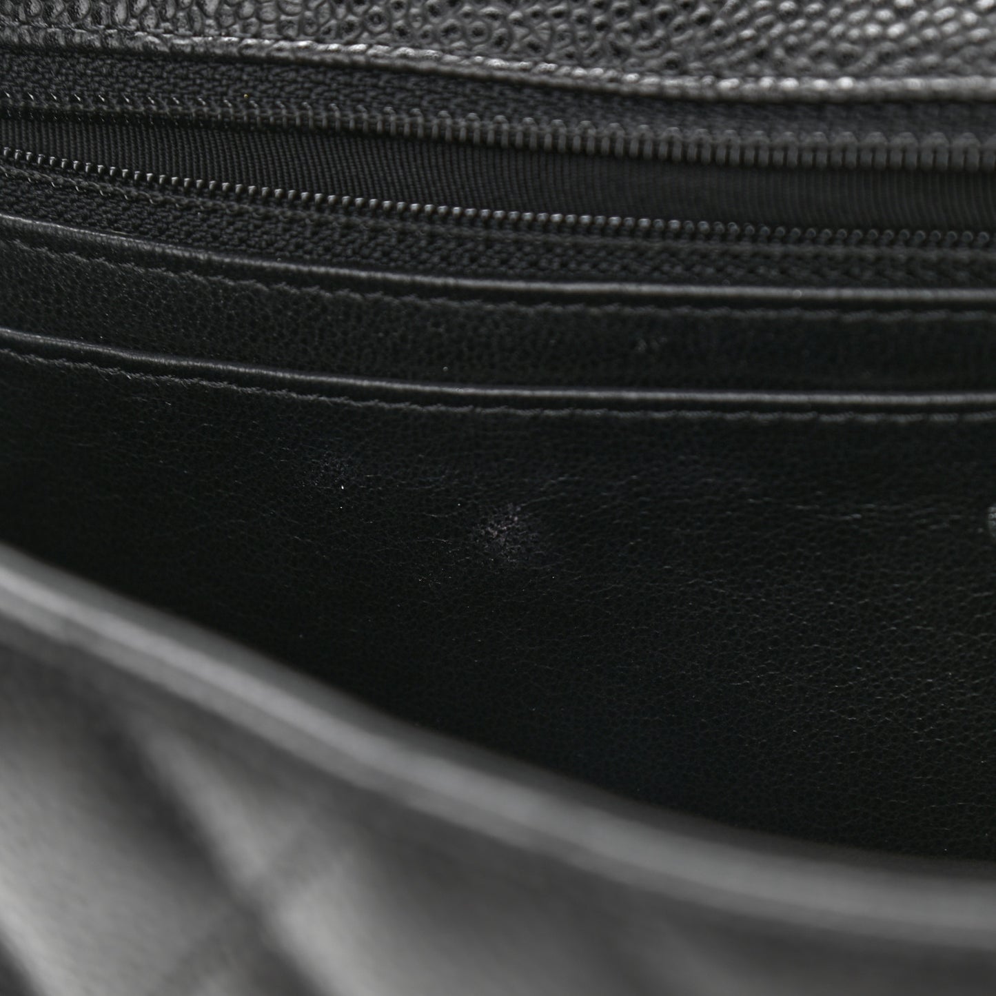 Caviar Quilted Jumbo Single Flap Black