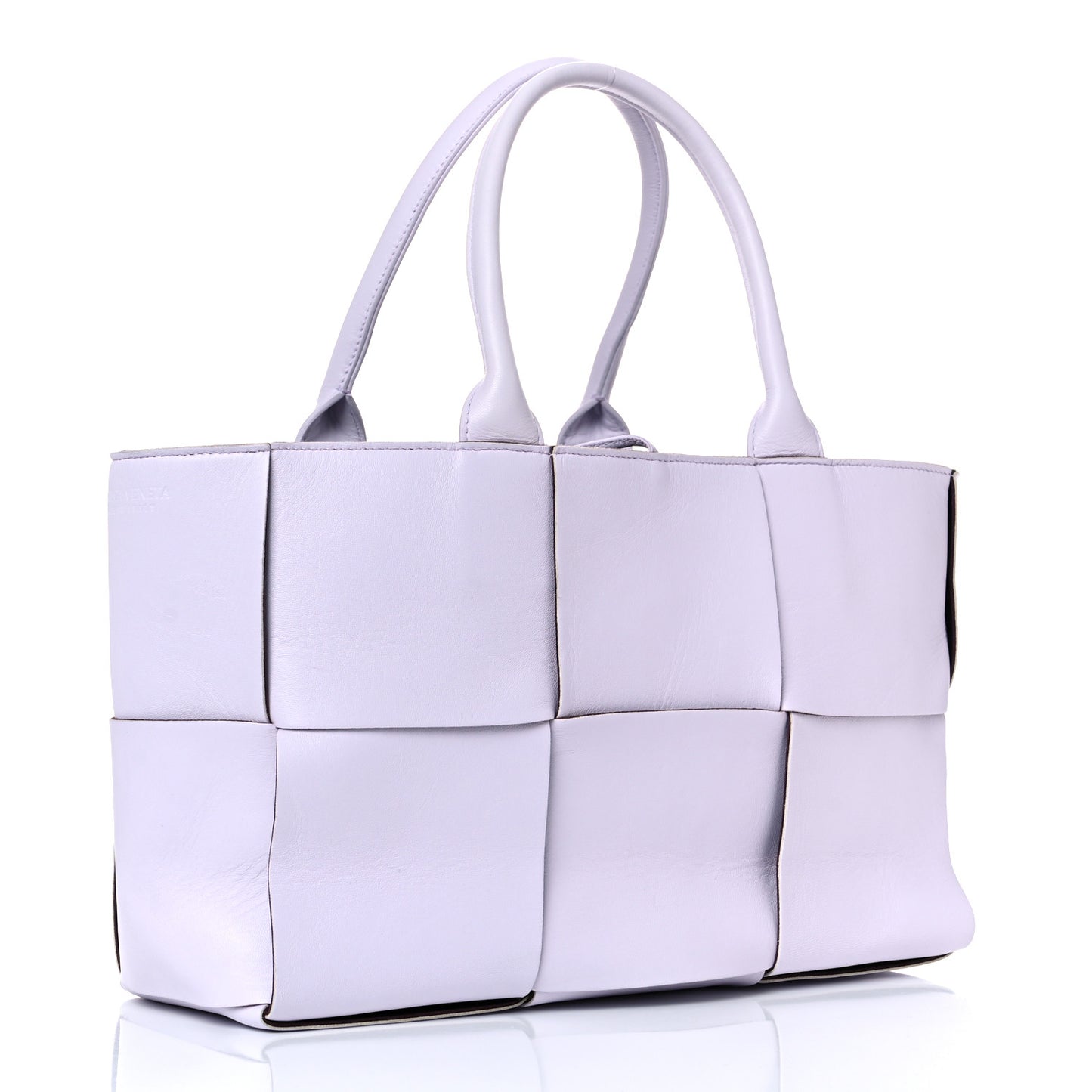 Nappa Maxi Intrecciato Small Arco Tote Mirth Washed Grape