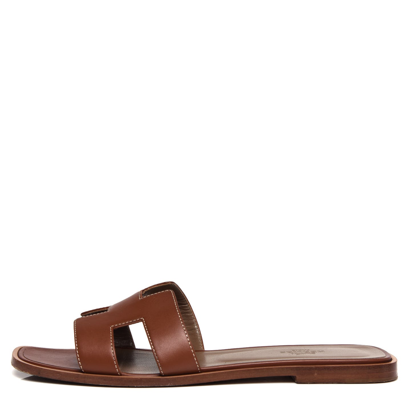 Box Calfskin Oran Sandals 39 Gold