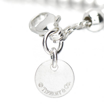 Tiffany Sterling Silver 4mm Mom Heart Tag Bead Bracelet 3 of 3