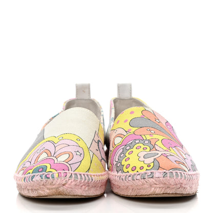 Hermes Printed Canvas Womens Espadrilles 35 Multicolor 2 of 10