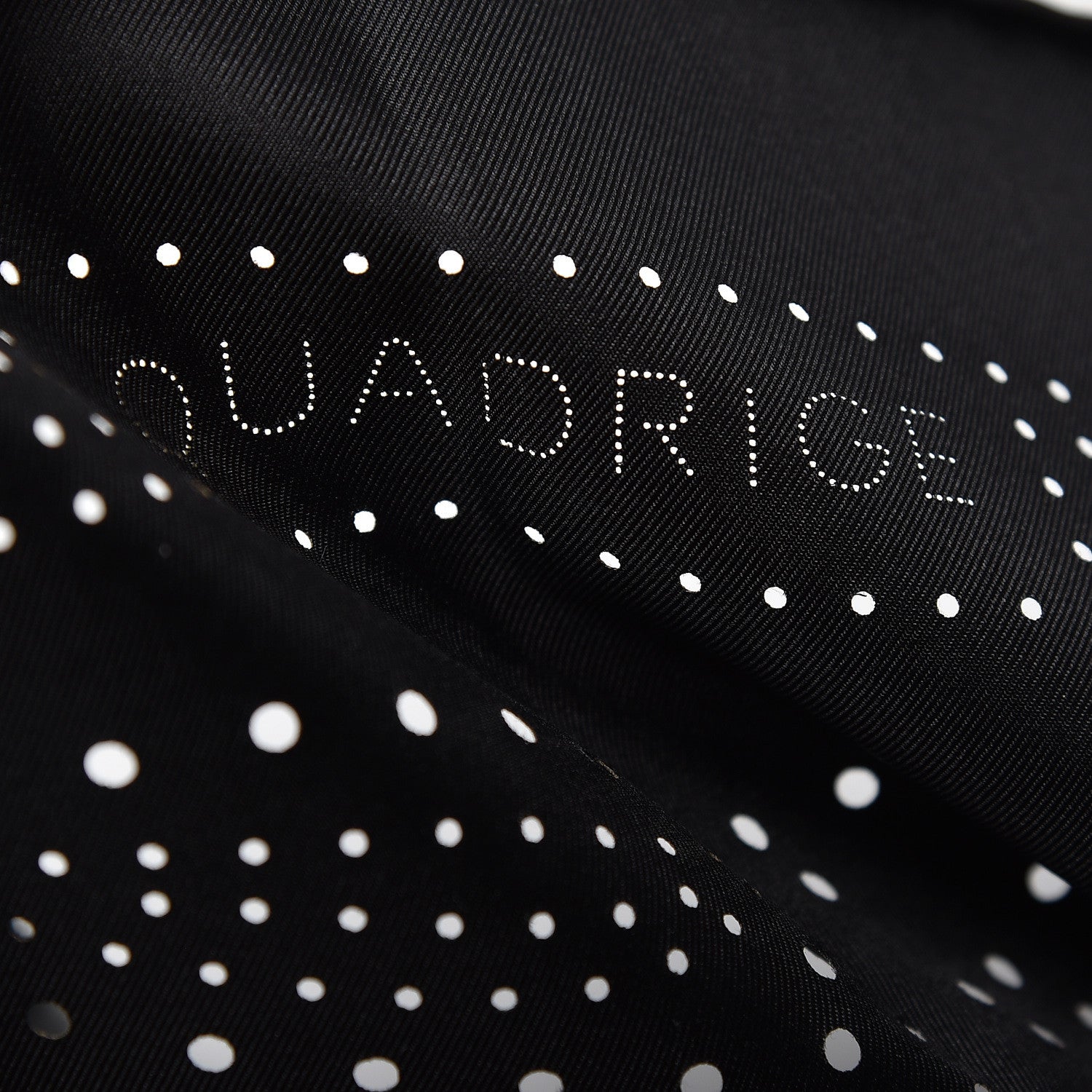 Hermes Silk Quadrige Perforated Scarf 90 Black 4 of 4