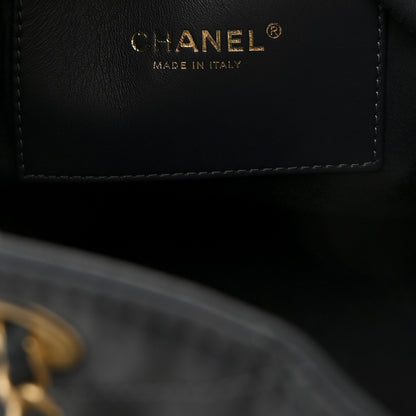 Chanel Canvas Quilted Medium Chanel 25 Handbag Dark Blue 7 of 14
