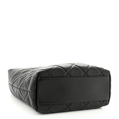 Chanel Calfskin Quilted Close To Me Hobo Black 4 of 10