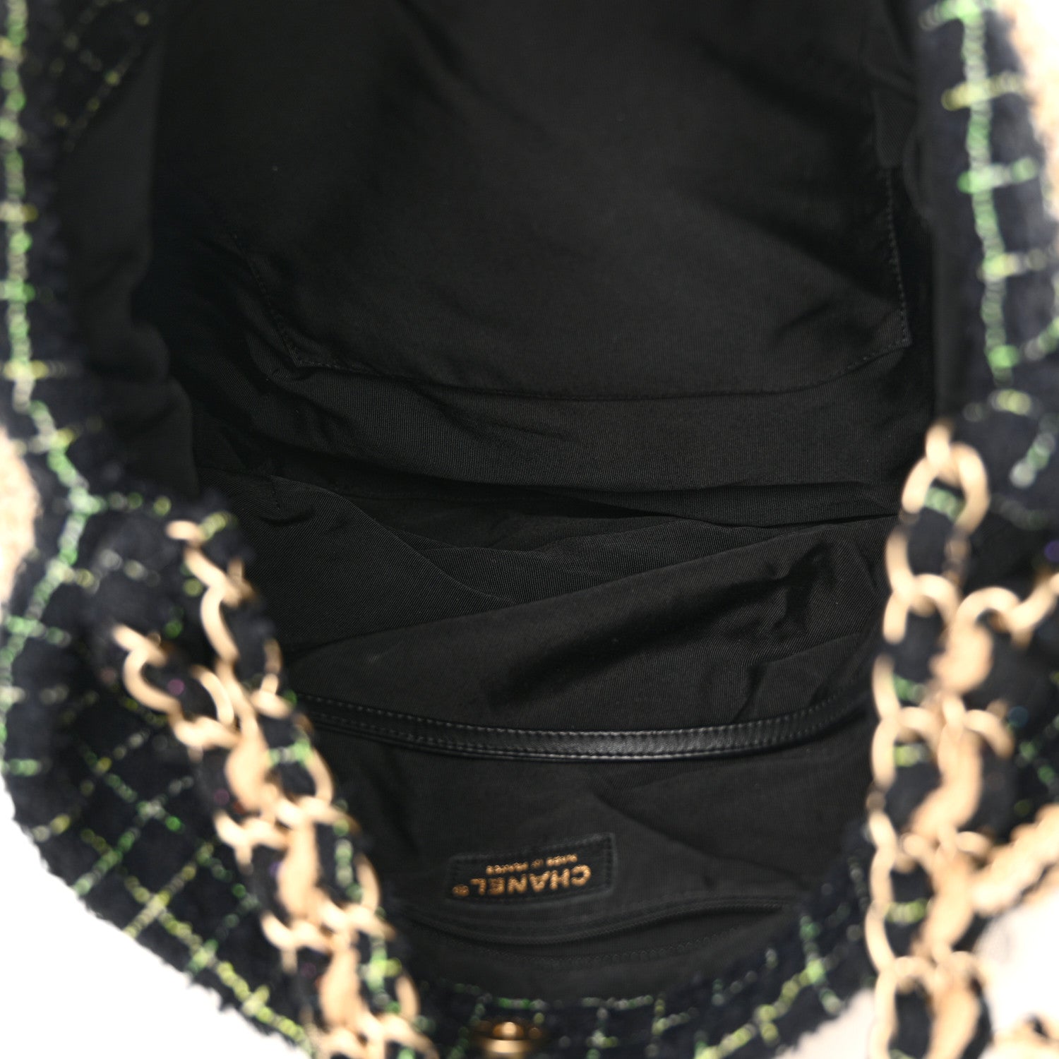 Chanel Tweed Woven Raffia Country Coco Hobo 5 of 10