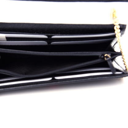 Gucci Calfskin Web Ophidia Wallet On Chain Black 5 of 11