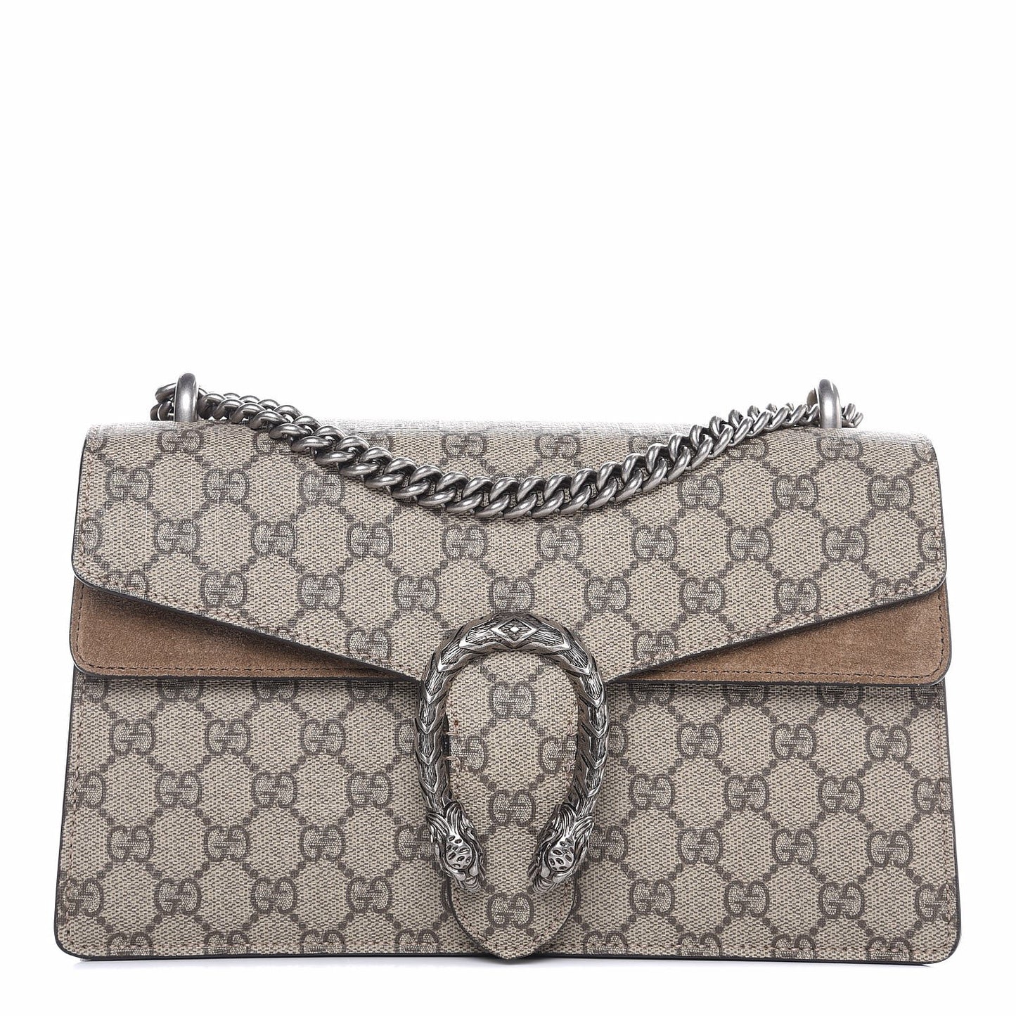 GG Supreme Monogram Small Dionysus Shoulder Bag Taupe