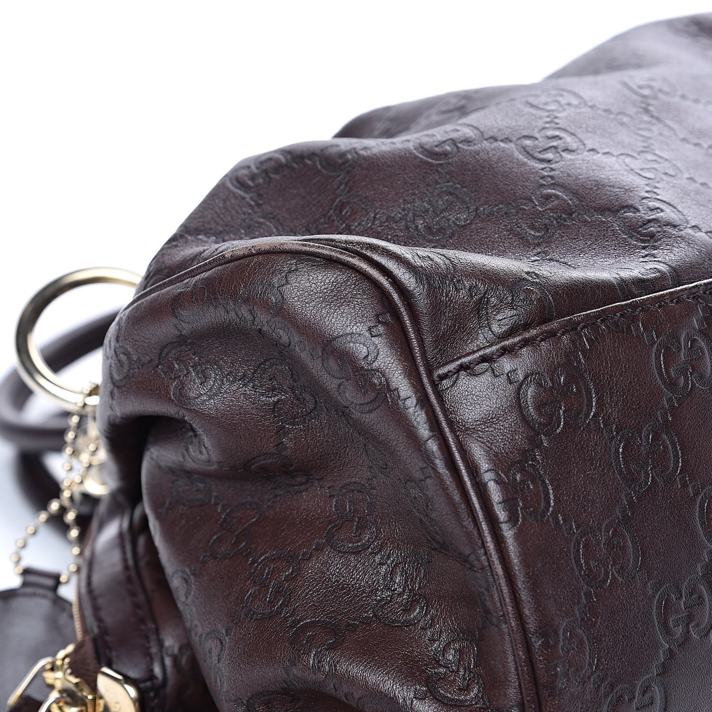 Guccissima Medium Sukey Boston Chocolate