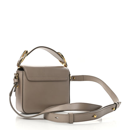 Chloe Shiny Calfskin Suede Mini C Double Carry Motty Grey 2 of 8