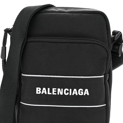 Balenciaga Recycled Nylon Small Sport Messenger Bag Black White 8 of 10