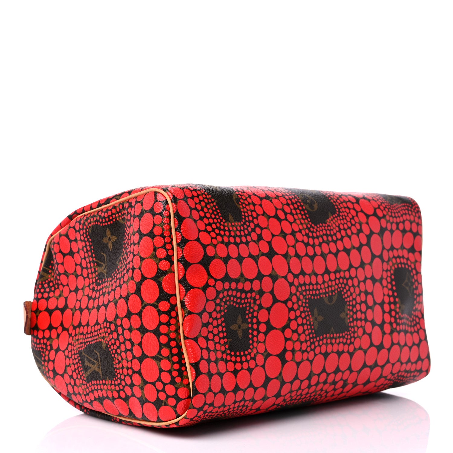Louis Vuitton Monogram Kusama Town Speedy 30 Red 3 of 11