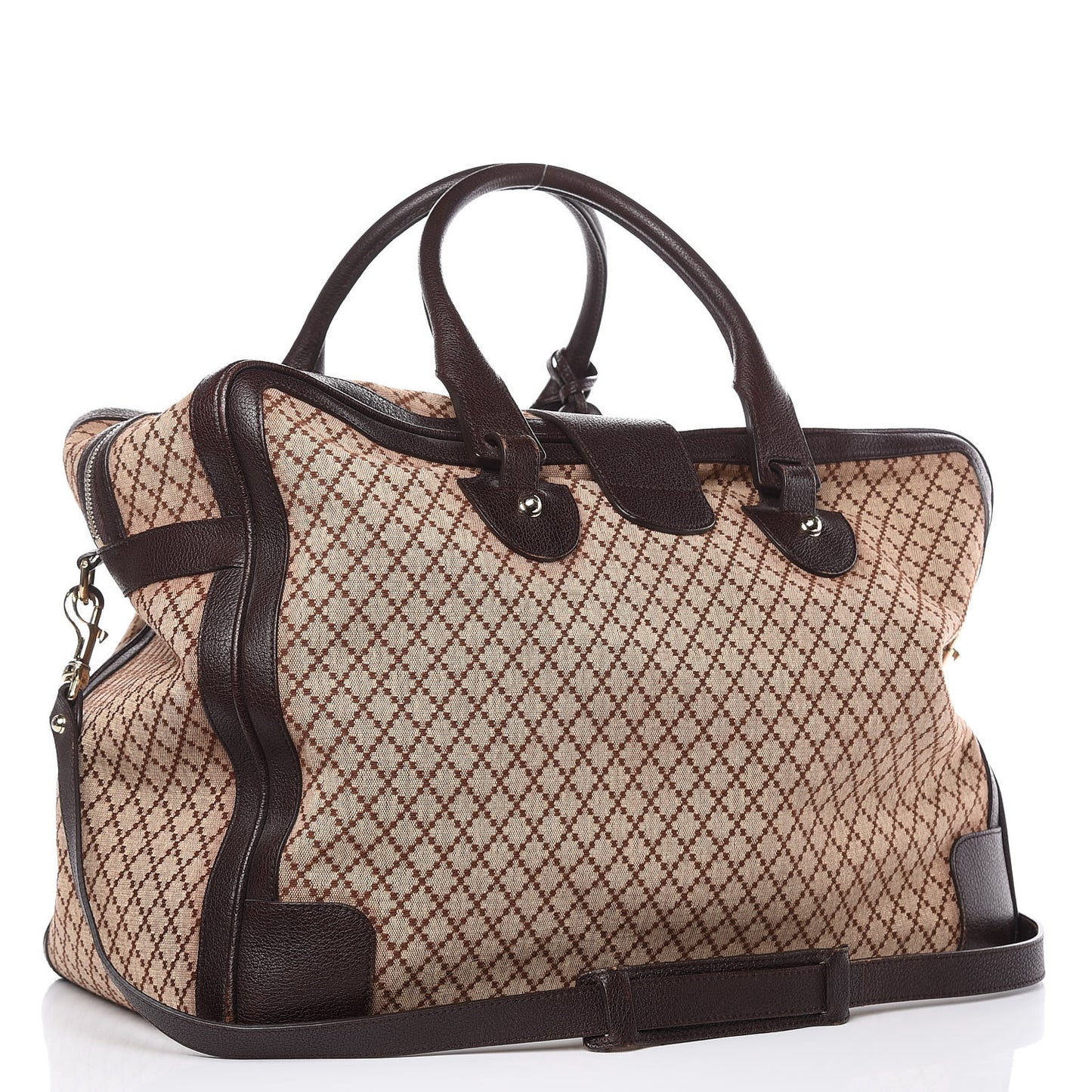 Diamante Duffle Bag Brown