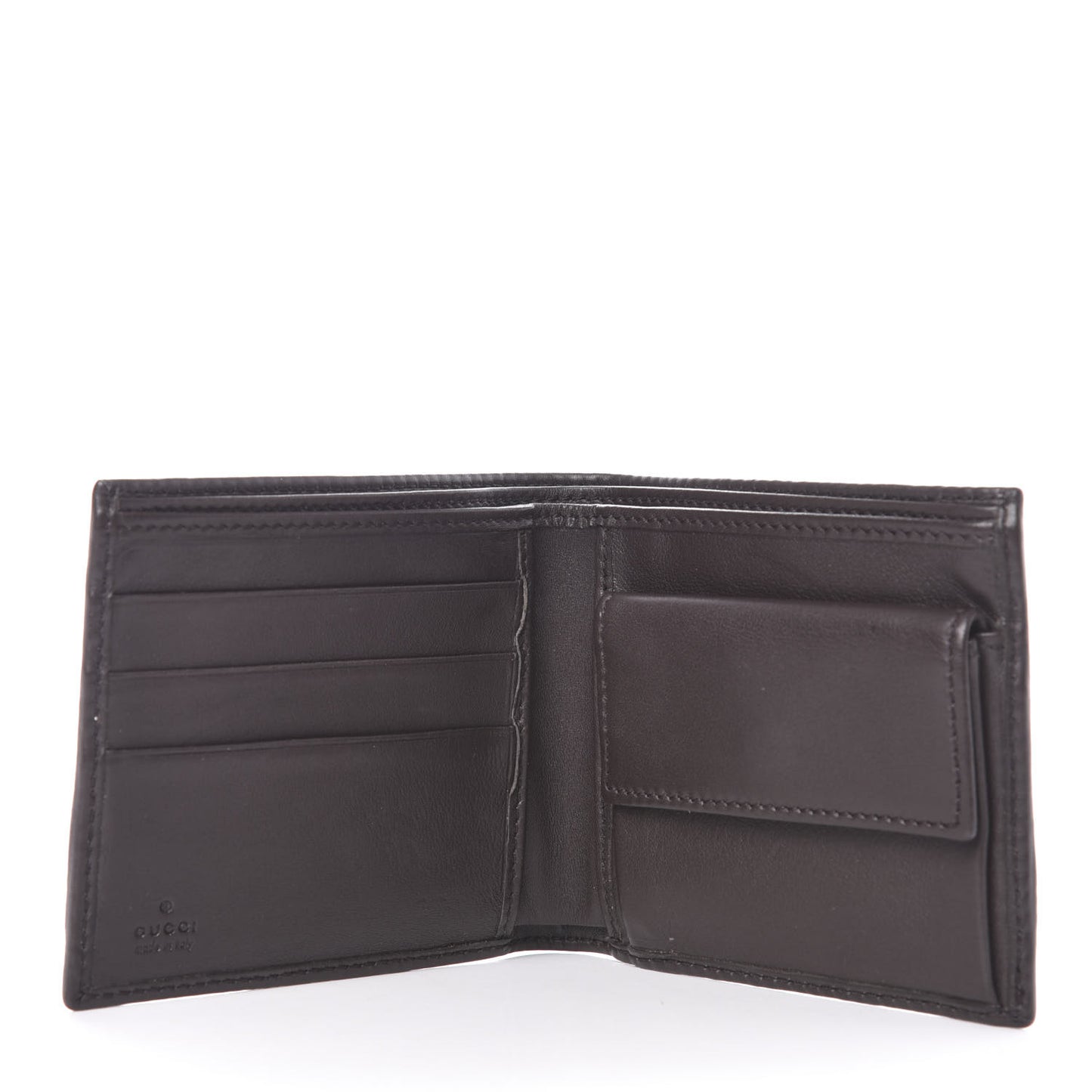 GG Supreme Monogram Web Bi-Fold Wallet Yellow Black