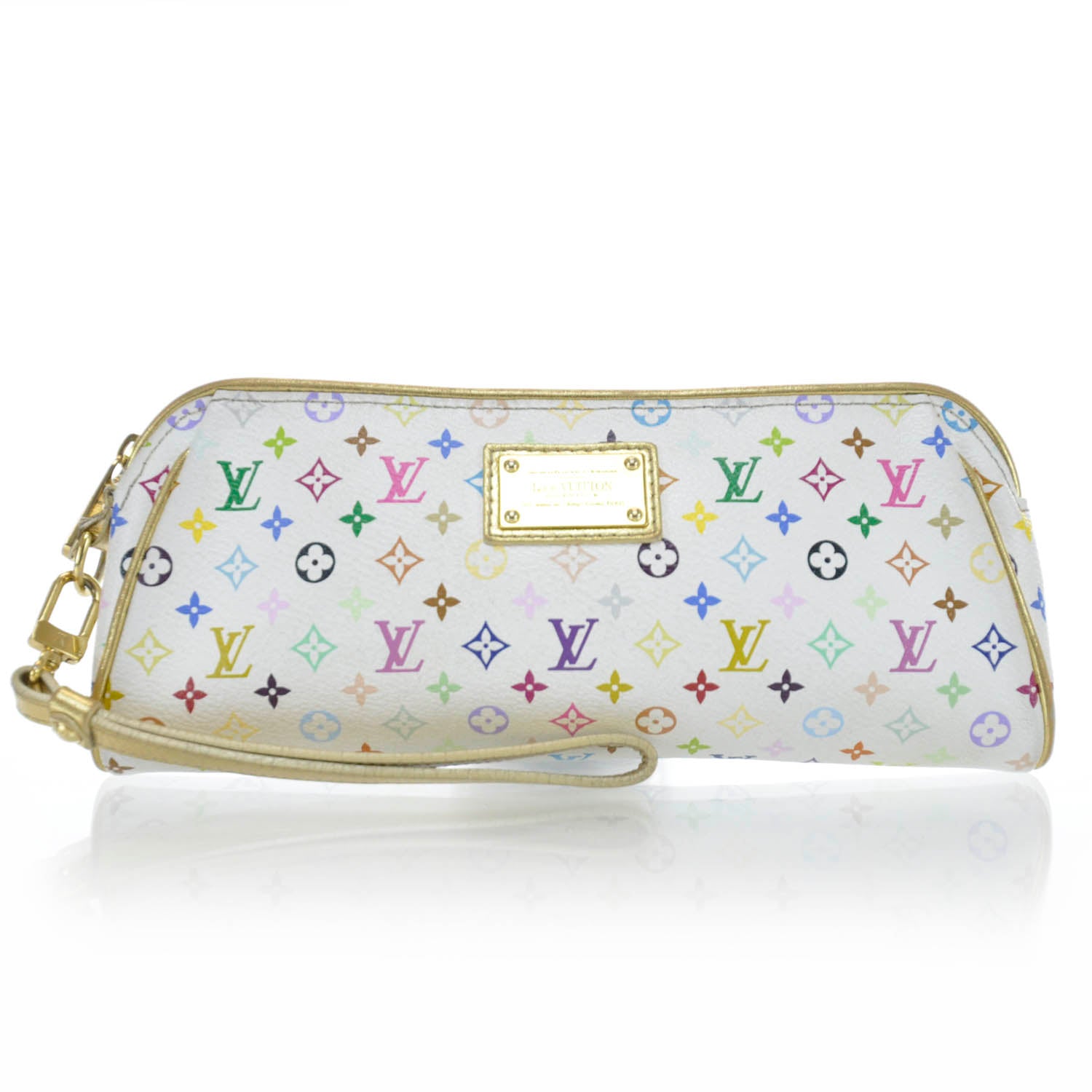 Louis Vuitton Monogram Multicolor Kate Clutch White 1 of 7