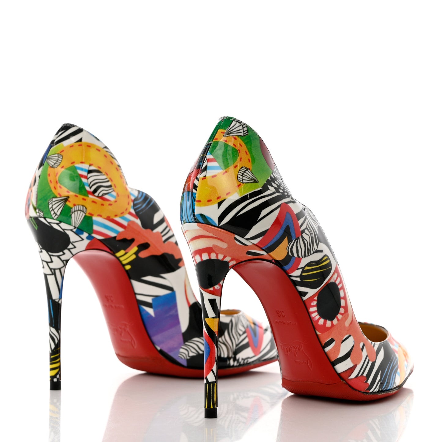 Patent Sapeur Hot Chick 100 Pumps 36 Multicolor