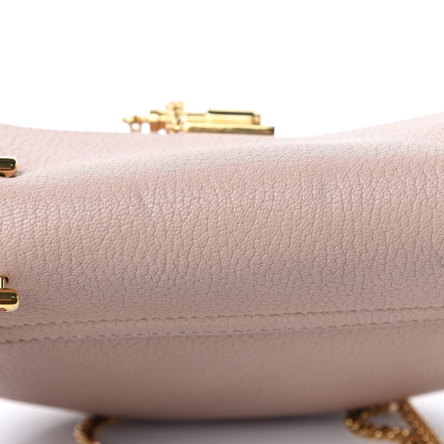 Chloe Grained Lambskin Mini Drew Shoulder Bag Cement Pink 12 of 14