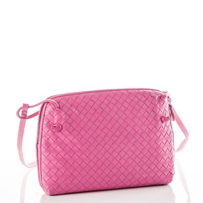 Bottega Veneta Nappa Intrecciato Pillow Crossbody Messenger Pink 3 of 7