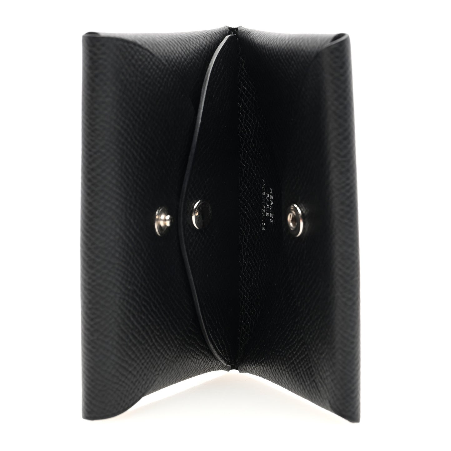 Epsom Calvi Duo Card Case Black