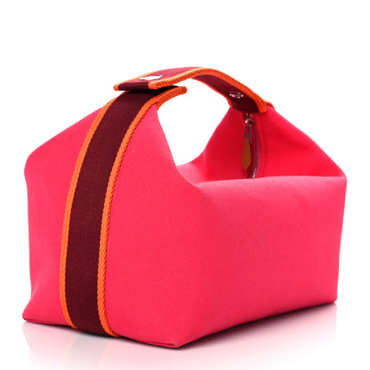 Hermes Canvas Large Bride-A-Brac Pouch Hibiscus 3 of 14