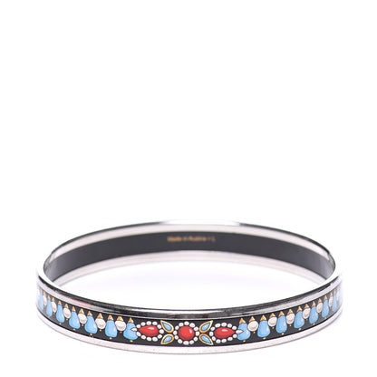 Hermes Enamel Printed Narrow Parures Des Maharajas Bracelet 65 1 of 6