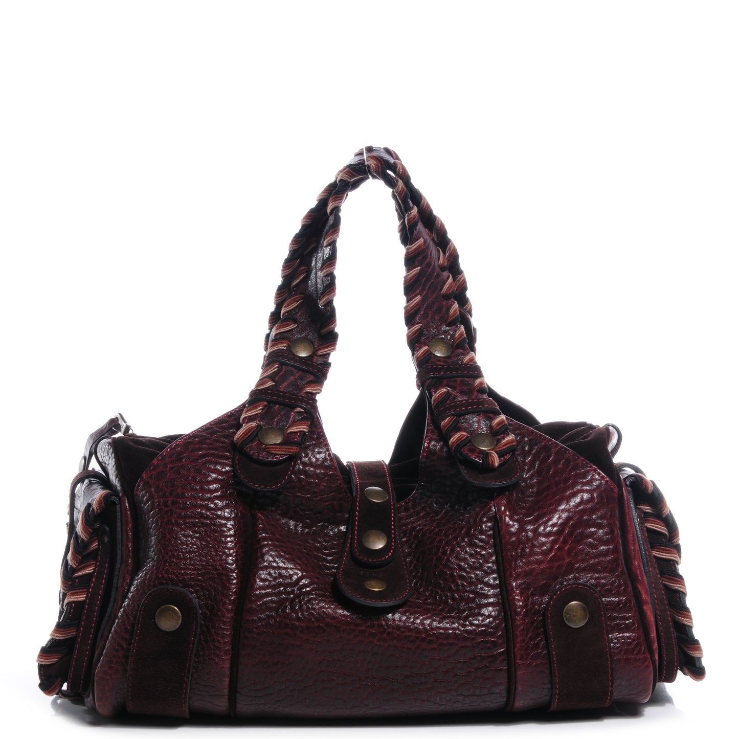 Buffalo Suede Silverado Shoulder Bag Bordeaux