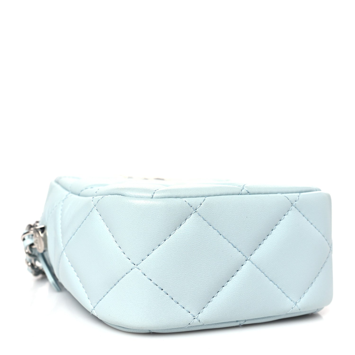 Chanel Lambskin Quilted Vertical My Perfect Camera Case Light Blue 4 of 10
