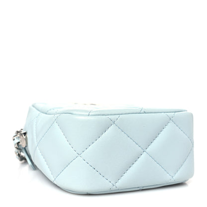 Chanel Lambskin Quilted Vertical My Perfect Camera Case Light Blue 4 of 10