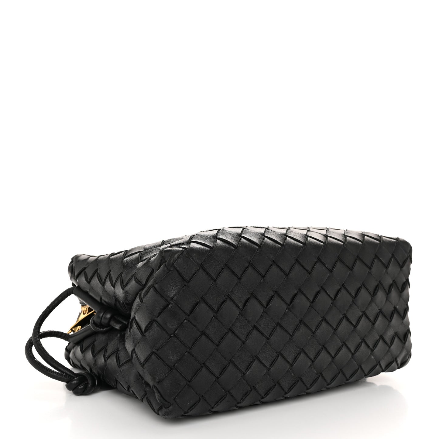 Nappa Intrecciato Small Loop Camera Bag Black