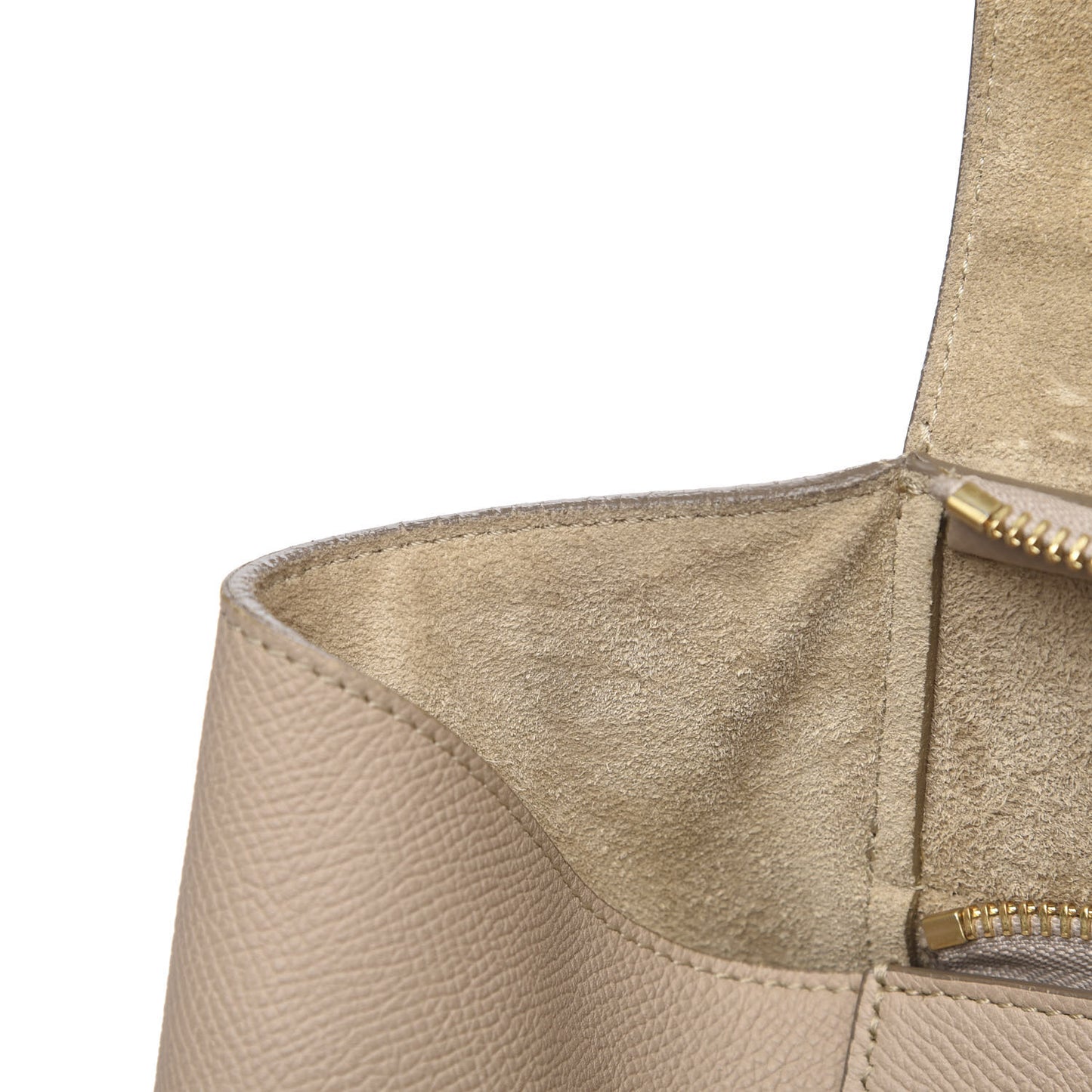 Grained Calfskin Mini Belt Bag Light Taupe
