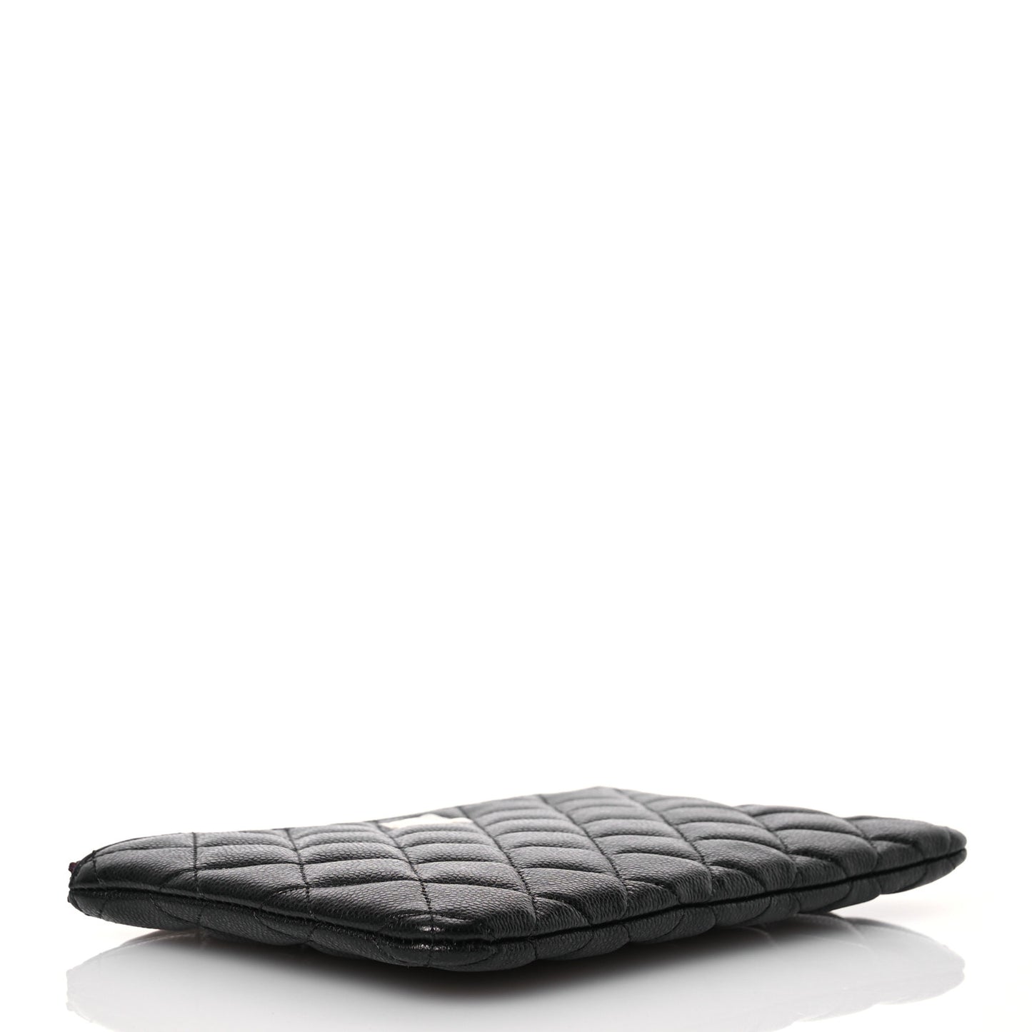 Caviar Quilted Cosmetic Case Black