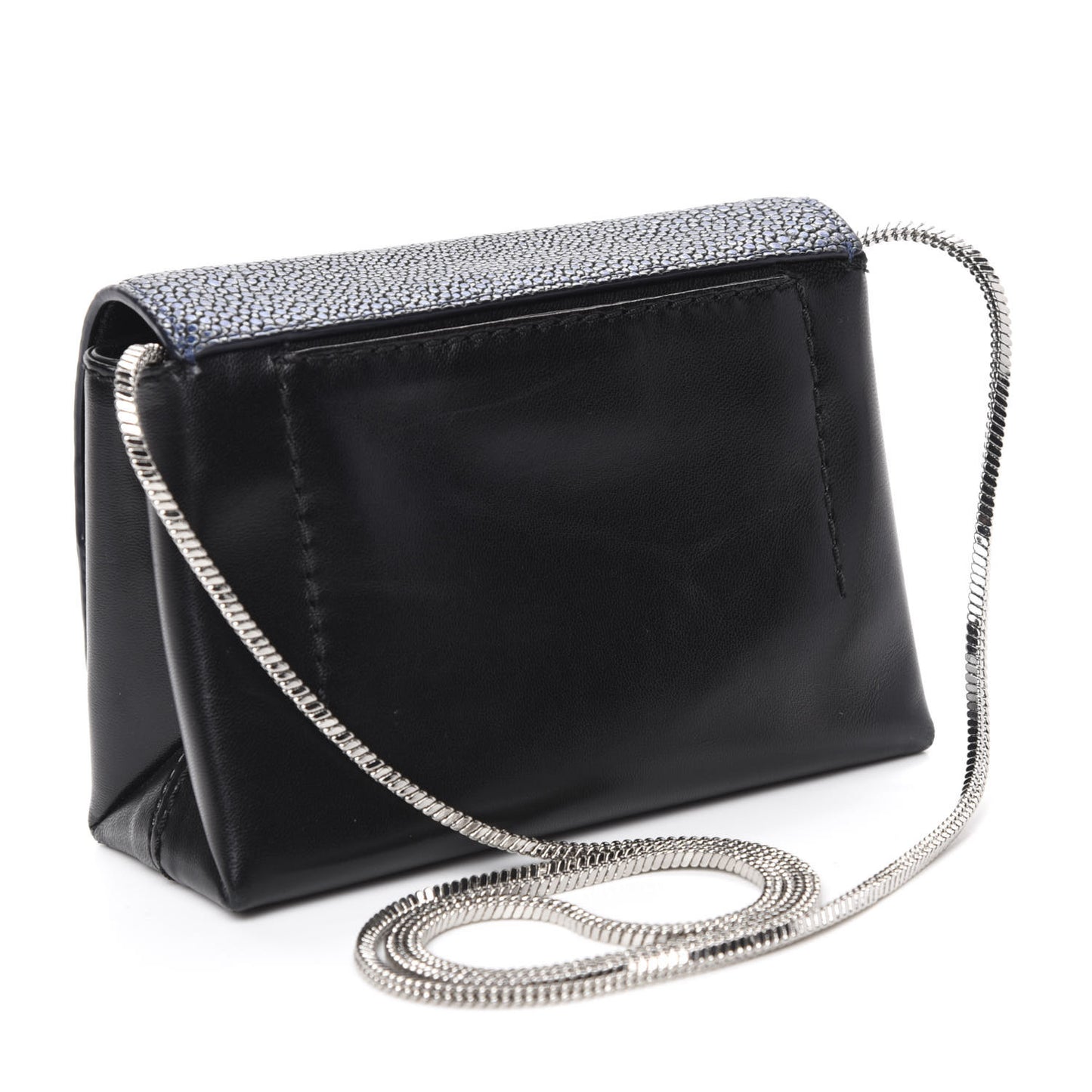 3.1 Calfskin Stingray Embossed Micro Alix Crossbody Bag Black