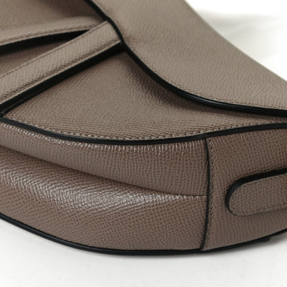 Christian Dior Grained Calfskin Saddle Bag Warm Taupe 12 of 14