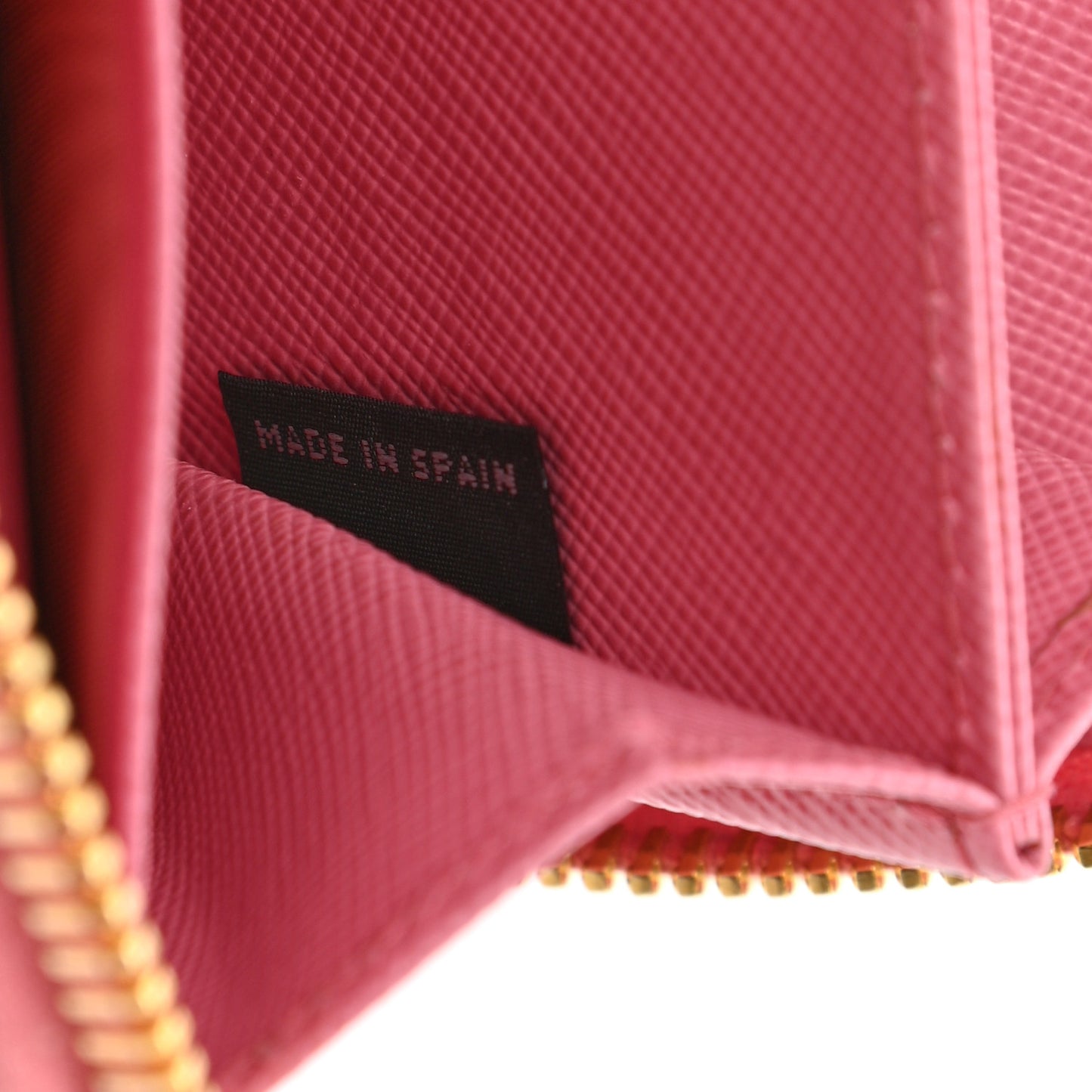 Saffiano Metal Zip Coin Purse Geranio