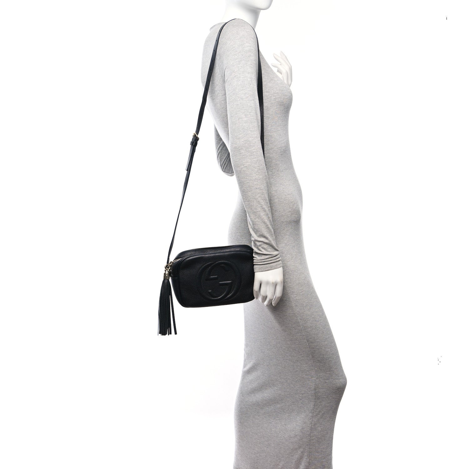 Gucci Pebbled Calfskin Small Soho Disco Bag Black 2 of 12