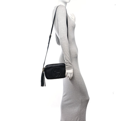 Gucci Pebbled Calfskin Small Soho Disco Bag Black 2 of 12