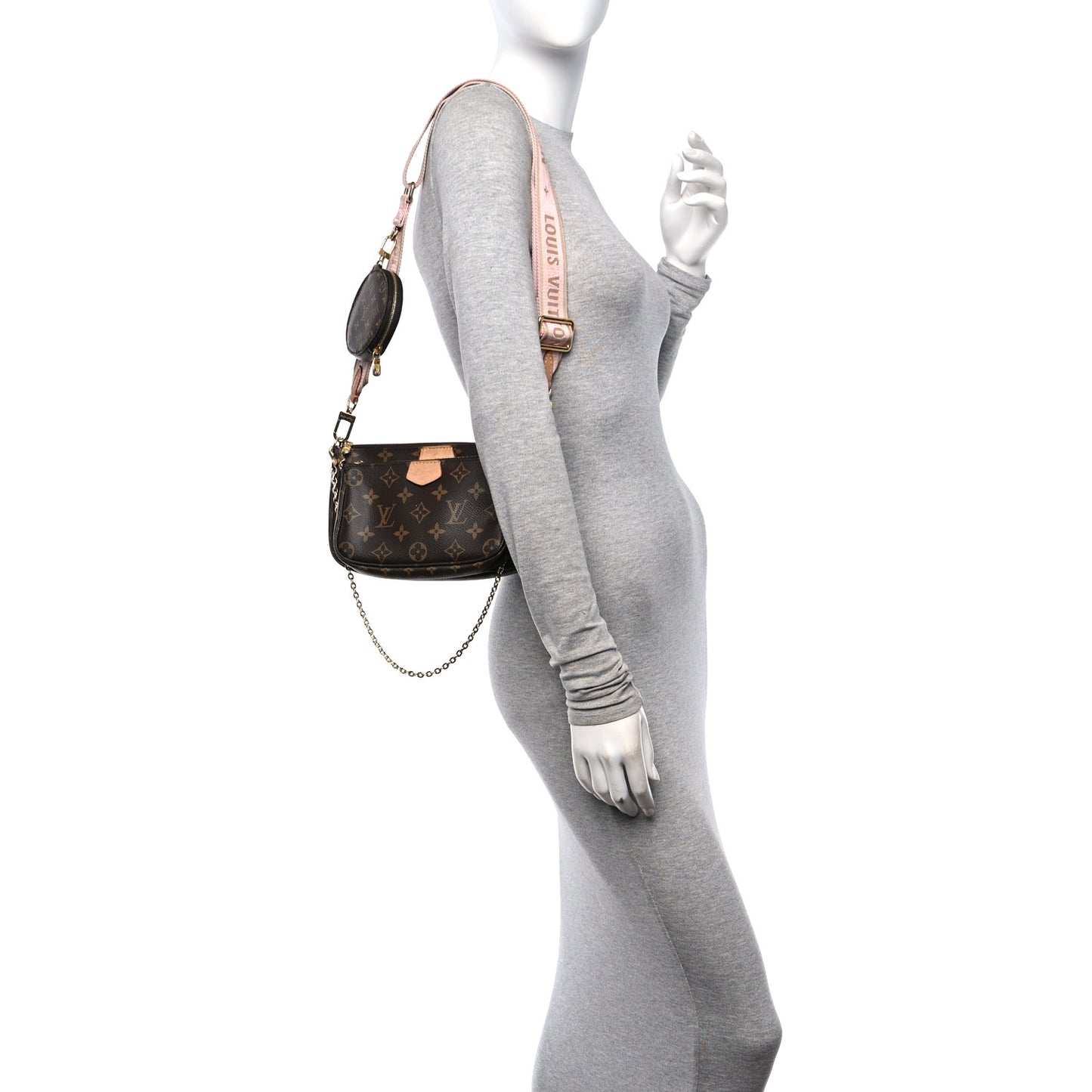 Monogram Multi Pochette Accessories Rose Clair