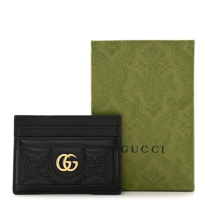 Gucci Calfskin GG Matelasse Card Holder Black 8 of 8
